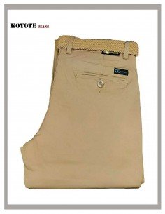 Pantalón Chino de hombre KOYOTE elástico en alvero 508245 2