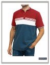 Camiseta hombre tallas especiales con rayas Forestal 741650|CONFECCIONES ROMERAL