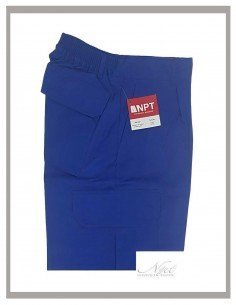 Pantalón hombre de trabajo básico en azulina Multibolsillos NPT 2