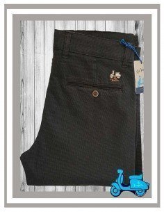 Pantalón chino de hombre chocolate La Vespita Mod-50445 2