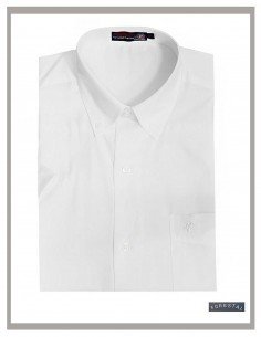 Camisa hombre larga de popelin en blanco Forestal 901-001