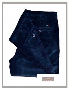 Pantalón Chino de pana elástica en marino Hosiery 2