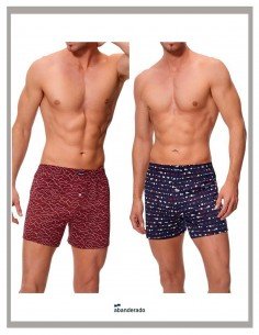 Boxer Abanderado algodón modelo 0100 Pack2 azules 2