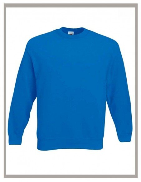 Sudadera azulón FRUIT OF THE LOOM cuello caja Sudadera azulón FRUIT OF THE LOOM cuello caja