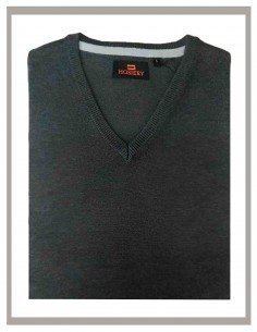 Jersey hombre básico pico gris marengo Hosiery Mod-800