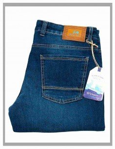 Pantalón vaquero hombre LA VESPITA elástico pitillo 2