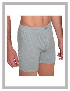 Boxer abierto con botón Ferrys de algodón gris 5092 2