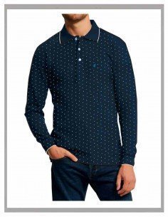 Polo hombre Forestal tallas grandes en marino 720542