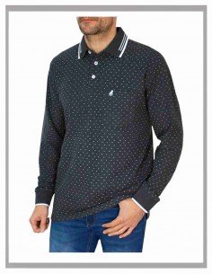 Polo hombre Forestal tallas grandes en gris marengo 720543