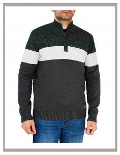 Jersey hombre Forestal con media cremallera 330535