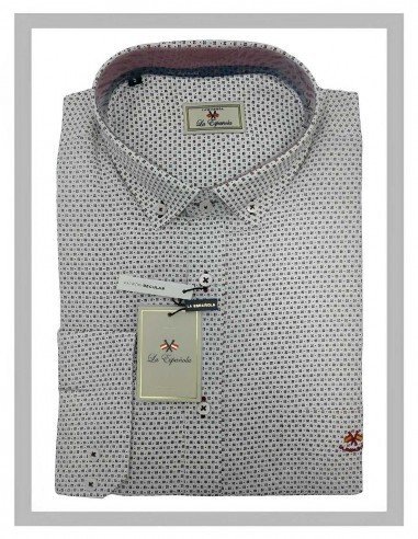 Camisa de hombre La Española con topitos 5713 | CONFECCIONES ROMERAL