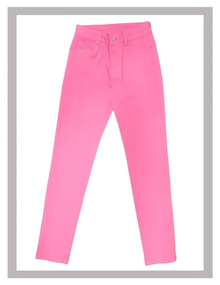 Pantalón chica pitillo Push-Up en rosa chicle Strategga V3-1