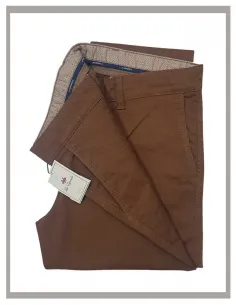 Pantalón hombre chino La Española en avellana 10494 2