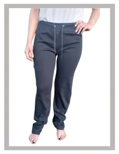 Malla mujer negra de algodón-lycra de corte recto mod. 101 2