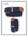 Cinturón de hombre elástico trenzado en azul marino KOYOTE Serie 21