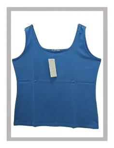 Camiseta mujer de tirante ancho en azul añil Strategga 3365