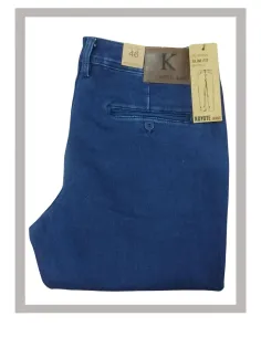 Pantalón hombre chino en vaquero terry en piedra KOYOTE 511181 2