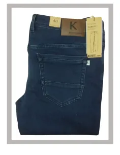 Pantalón hombre semi pitillo vaquero terry en oscuro KOYOTE 512181 2
