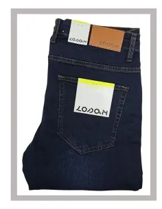 Pantalón vaquero hombre elástico semi pitillo en mojado Losan 24017 2