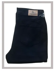 Pantalón de chica vaquero recto en negro de Strategga V14 2