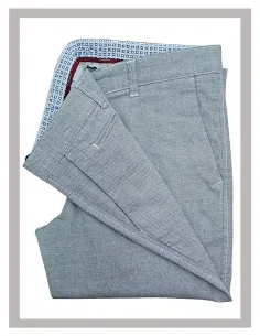 Pantalón chino de hombre en gris claro La Vespita Mod-51002 2