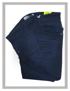 Pantalón vaquero hombre elástico semi pitillo oscuro Losan 24006 2