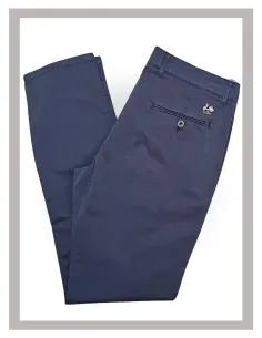 Pantalón chino de hombre en azul mezcla La Vespita Mod-51000 2