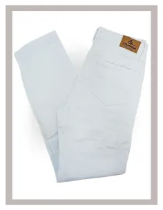 Pantalón de chica vaquero recto en blanco de Strategga V14 2