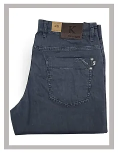 Pantalón de hombre semi pitillo vaquero en gris lavado KOYOTE 506183 2