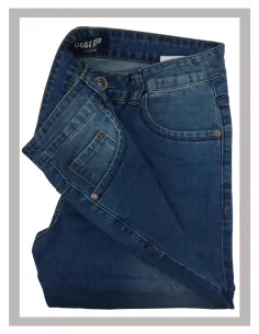 Pantalón vaquero hombre Leggendario piedra lavado elástico semi pitillo 3330 2
