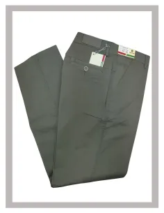 Pantalón chino de hombre fino elástico en verde caza MASTINO H-680 2