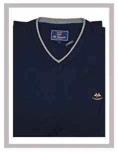 Jersey de hombre pico La Española en azul marino 10916