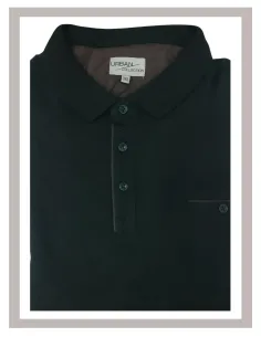 Jersey Polo de hombre manga larga en verde oscuro URBAN Neptuno 2