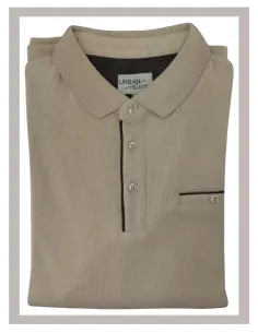 Jersey Polo de hombre manga larga en beige URBAN Neptuno 2