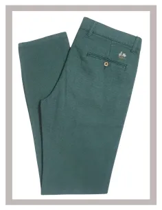 Pantalón chino de hombre en verde mezcla La Vespita Mod-51085 2
