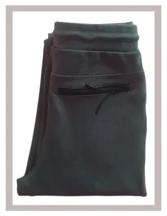 Pantalón deporte con puño marca LOSAN en verdoso 25013 2