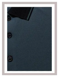 Polo de hombre manga corta en azul Tem Formula 261813 2
