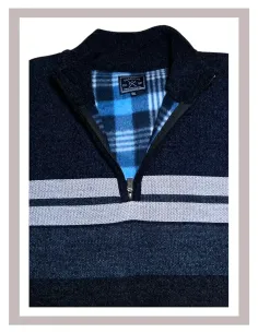 Jersey hombre en marino tallas grandes Forestal 330576 2