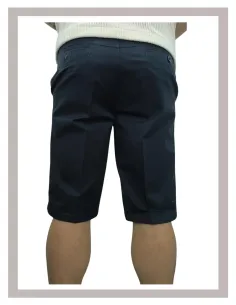 Bermuda corte chino de hombre en azul marino elástico MASTINO H-685 2