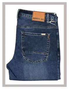 Pantalón de hombre semi pitillo vaquero en piedra KOYOTE 522189 2
