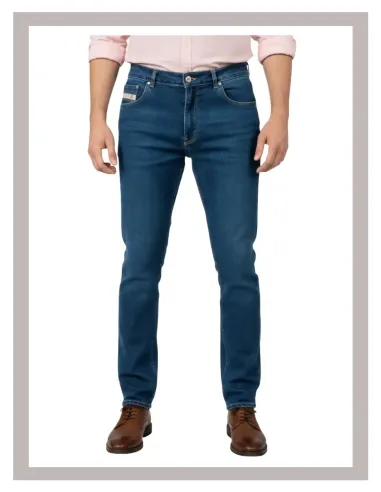 Pantalón hombre vaquero básico KOYOTE tiro alto 522171