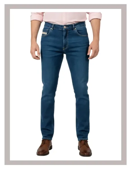 Pantalón hombre vaquero básico KOYOTE tiro alto 522171