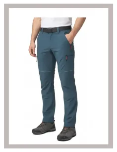 Pantalón hombre KOYOTE Trekking elástico forrado Azul azafata