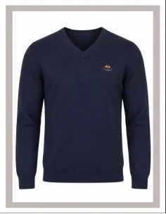 Jersey de hombre pico La Española en azul marino 11003 2