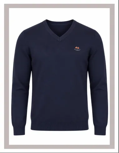 Jersey de hombre pico La Española en azul marino 11003-1