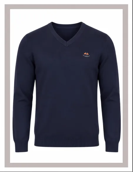 Jersey de hombre pico La Española en azul marino 11003-1