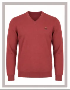 Jersey de hombre pico La Española en rojo 11003 2