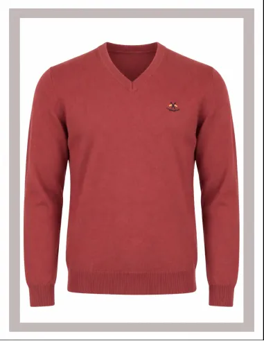 Jersey de hombre pico La Española en rojo 11003-1
