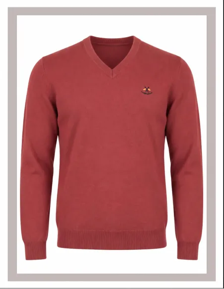 Jersey de hombre pico La Española en rojo 11003-1