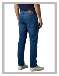 Pantalón hombre elástico Mastino fino verano en piedra 2